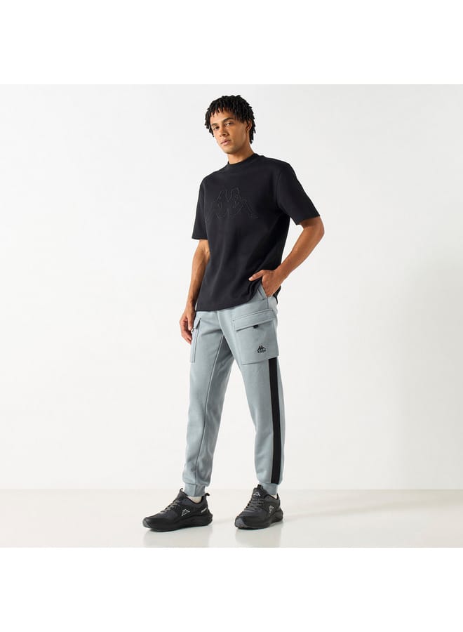 Kappa Solid Joggers with Cargo Pockets and Drawstring Closure