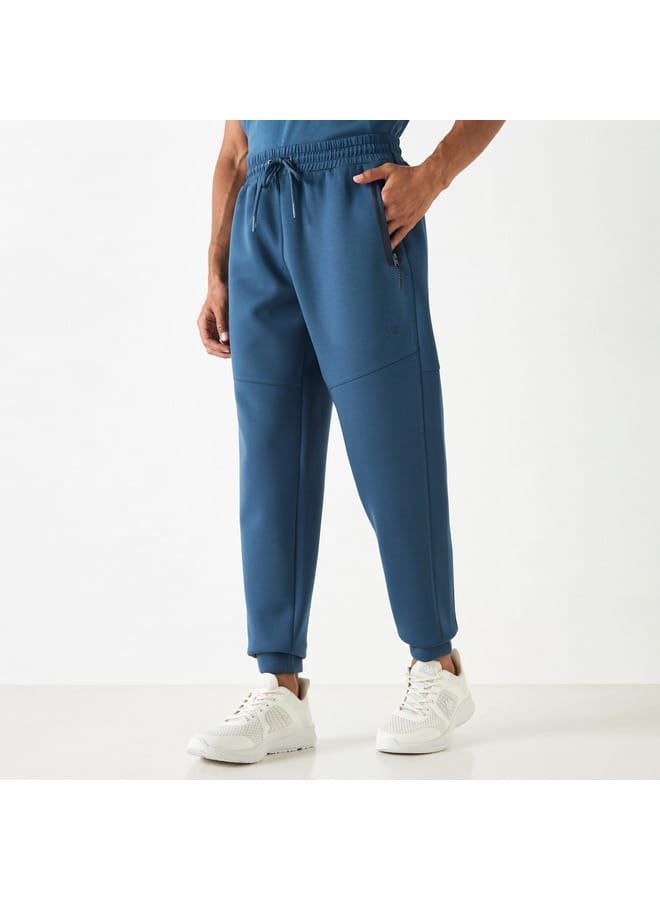 Kappa Solid Joggers with Drawstring Closure and Pockets