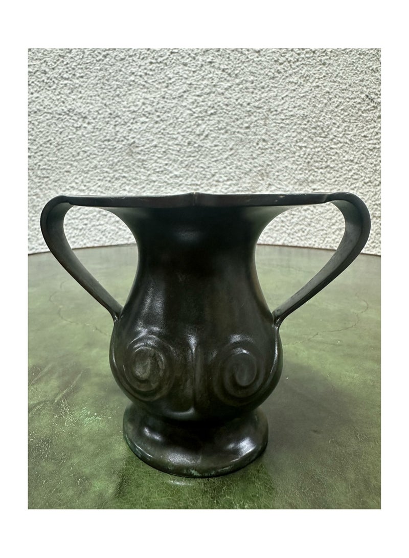 Japanese Bronze Swirl Vase