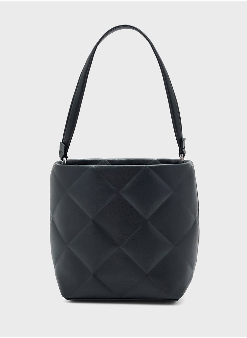 Quilted Top Handle Tote