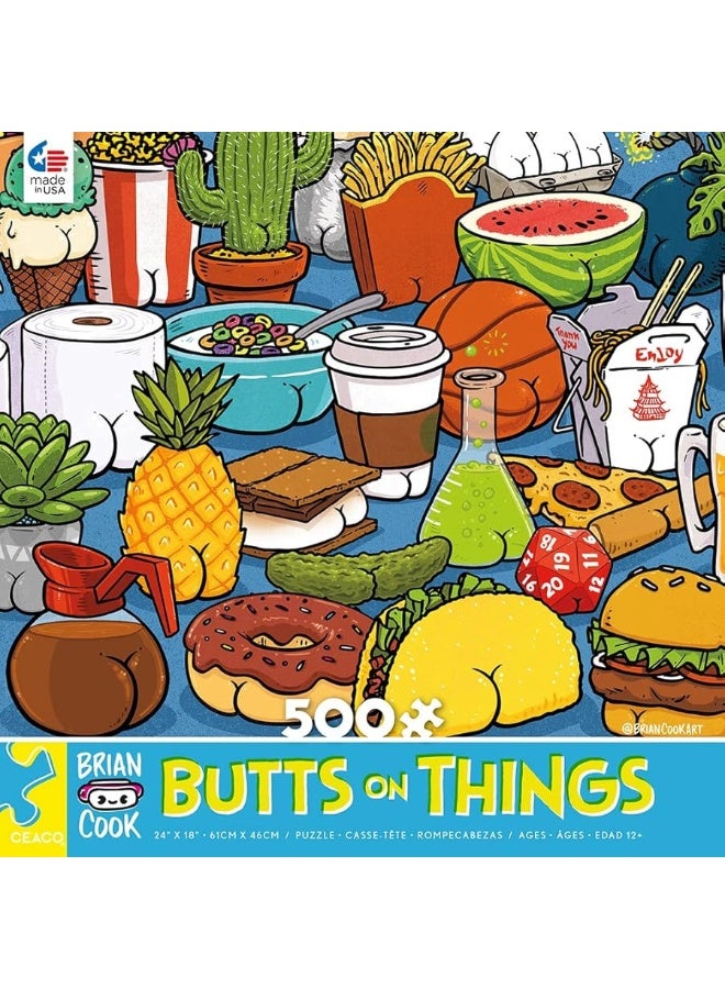 Ceaco - Brian Cook - Butts on Things - 500 Piece Jigsaw Puzzle