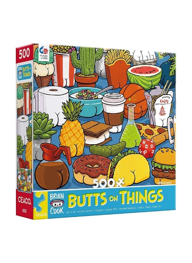 Ceaco - Brian Cook - Butts on Things - 500 Piece Jigsaw Puzzle