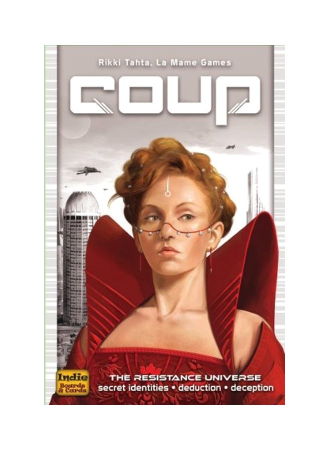 Coup Strategy Board Game For Children with Playing Cards and Chips (2-6 Players)