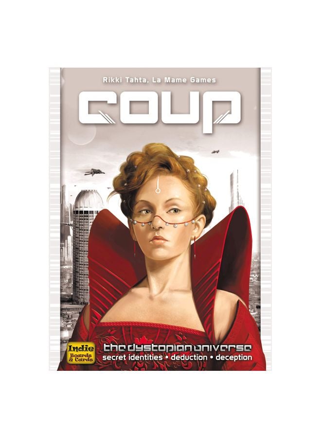 Coup Strategy Board Game For Children with Playing Cards and Chips (2-6 Players)