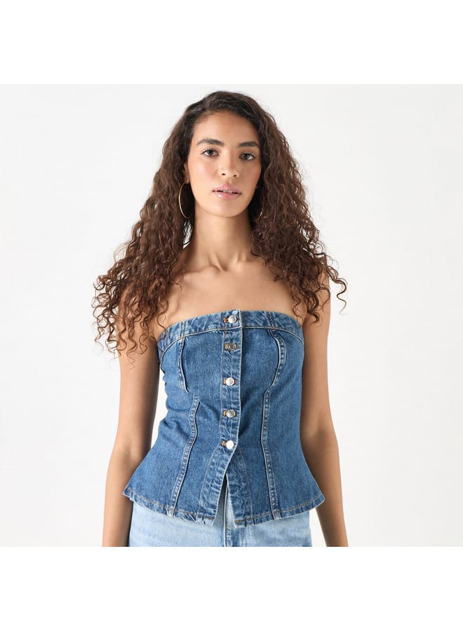 Lee Cooper Denim Tube Top