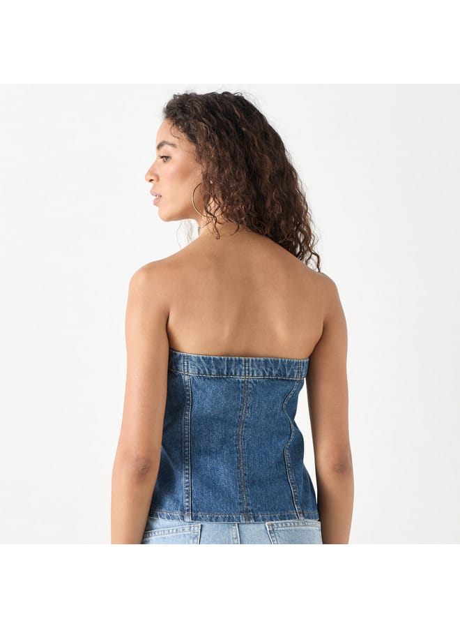 Lee Cooper Denim Tube Top