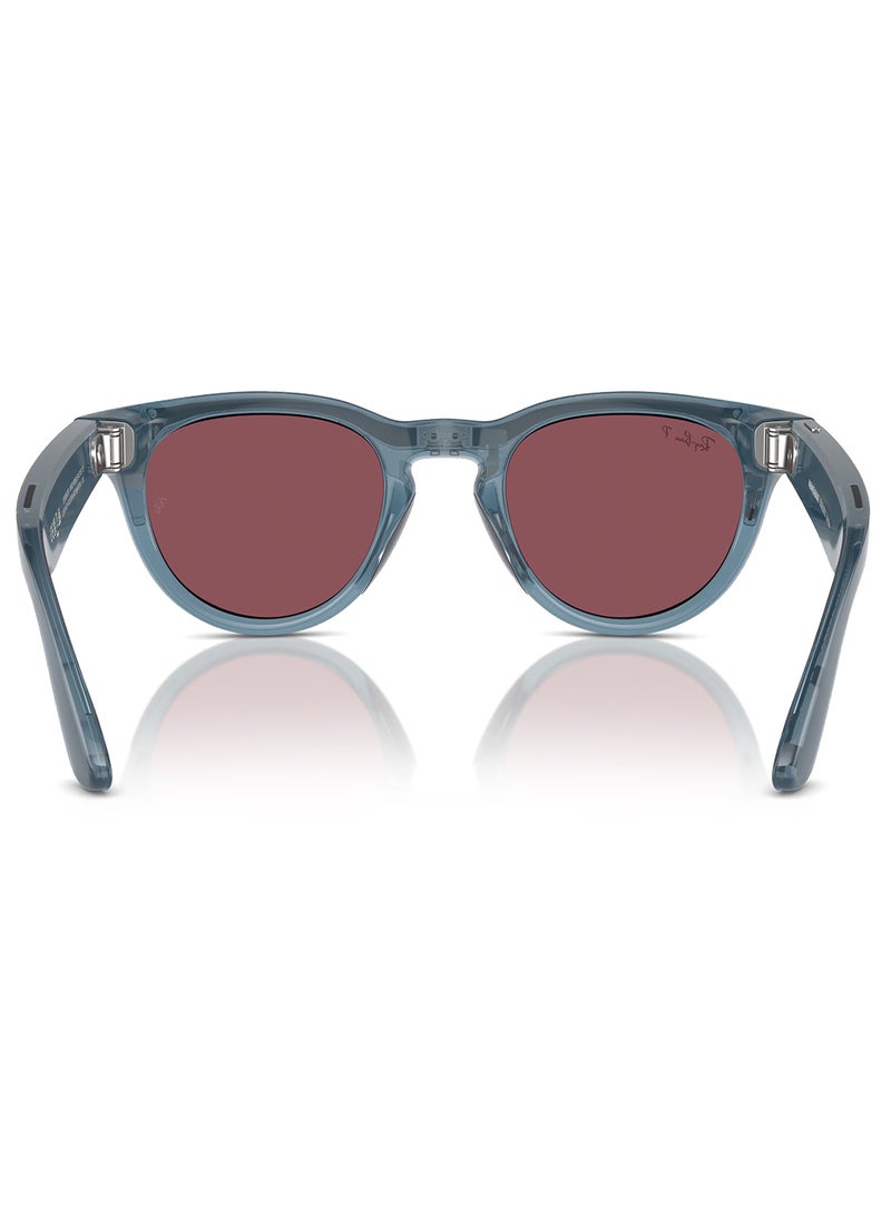 Ray-Ban - Smart Glasses - Headliner -F/L Polar Dusty Red RW4009 Shiny Jeans