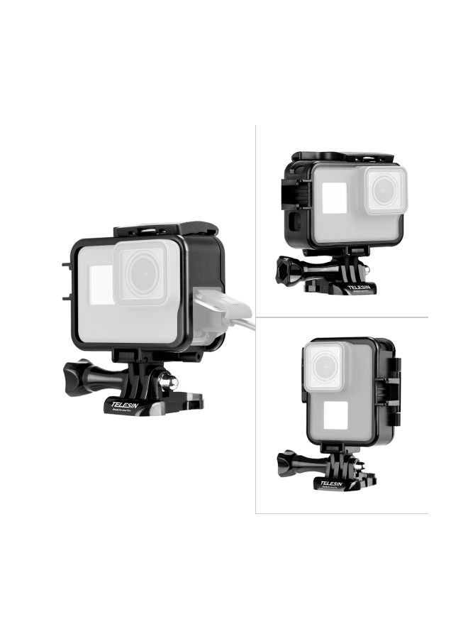 Protective Housing Case For GoPro Hero 5/6/7 Action Camera Black/White