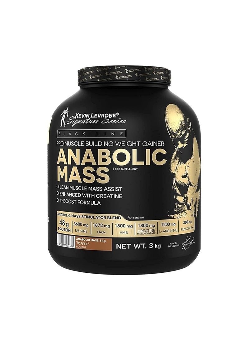 Kevin Levrone Anabolic Mass, Pro Muscle Building Weight Gainer, Chocolate,, 3kg