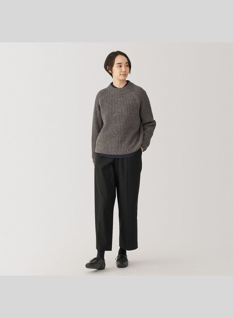 Highland Wool Mid-Gauge Mock Neck Sweater