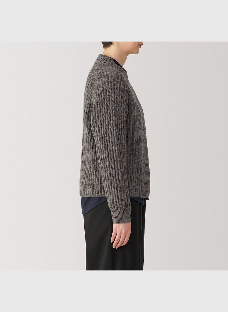 Highland Wool Mid-Gauge Mock Neck Sweater