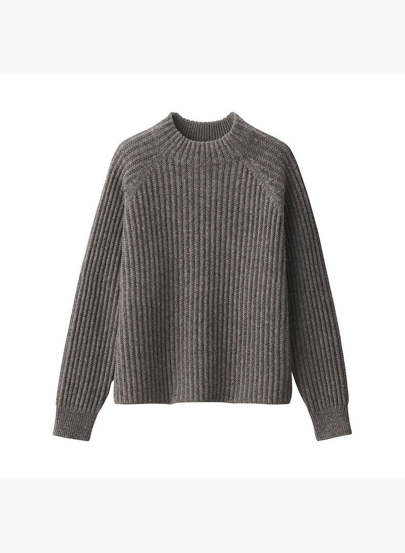 Highland Wool Mid-Gauge Mock Neck Sweater