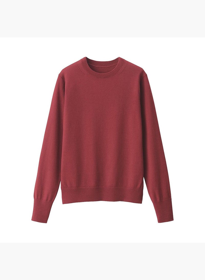 Washable High-Gauge Crew Neck Sweater