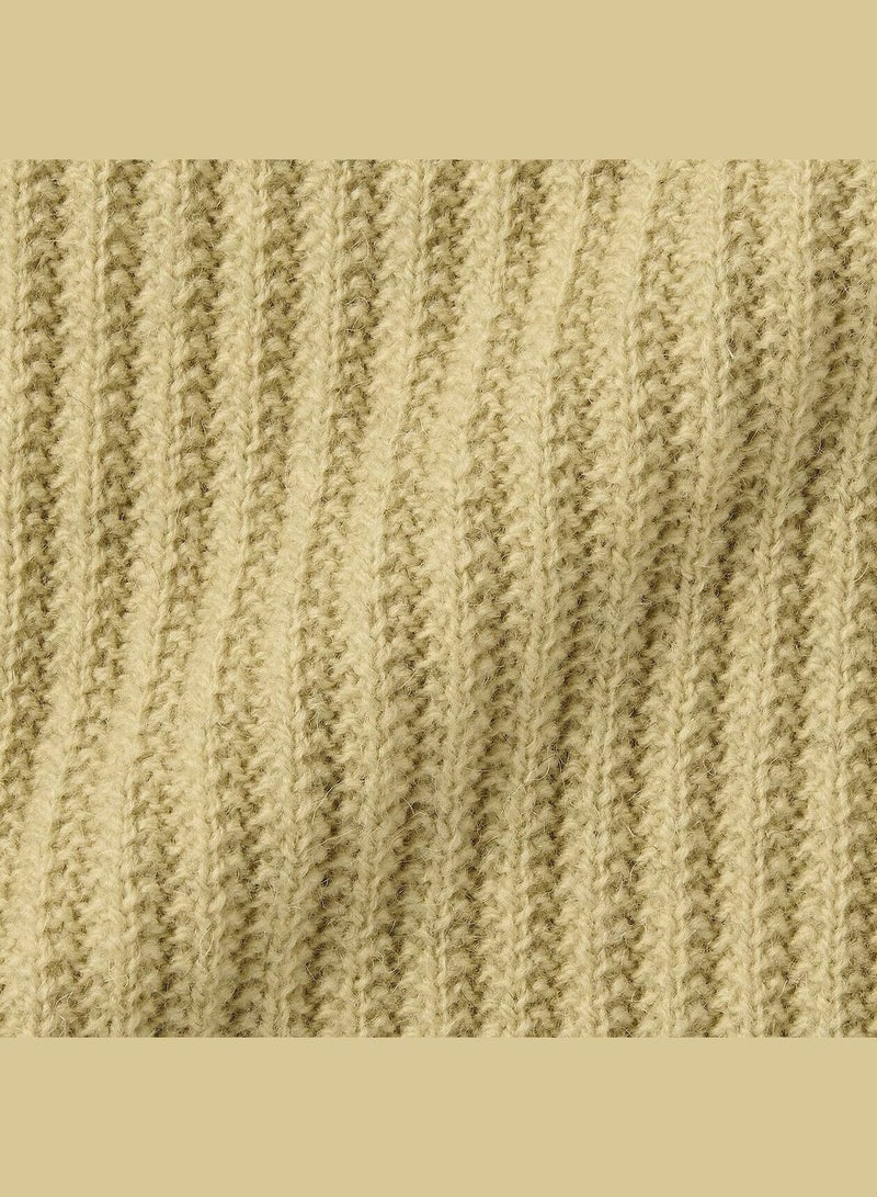 Highland Wool Mid-Gauge Mock Neck Sweater