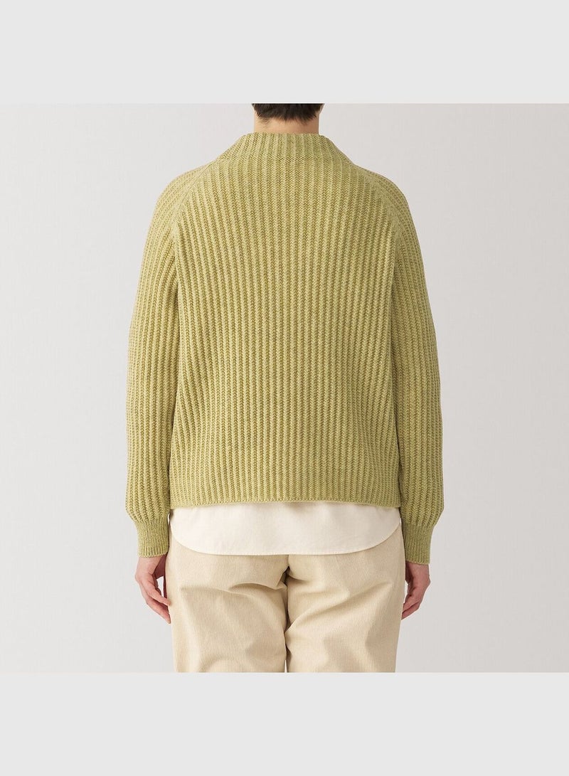 Highland Wool Mid-Gauge Mock Neck Sweater