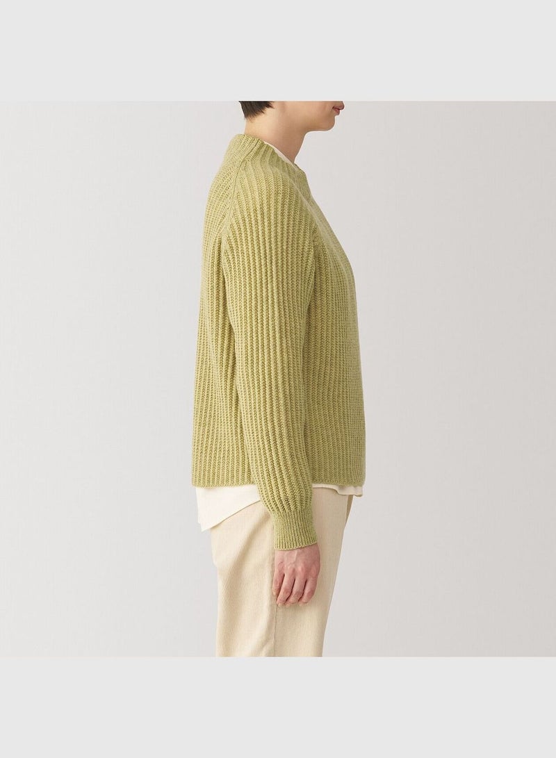 Highland Wool Mid-Gauge Mock Neck Sweater