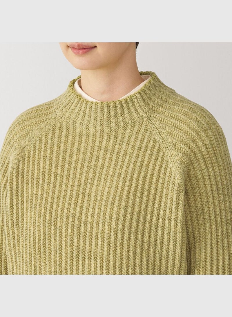 Highland Wool Mid-Gauge Mock Neck Sweater