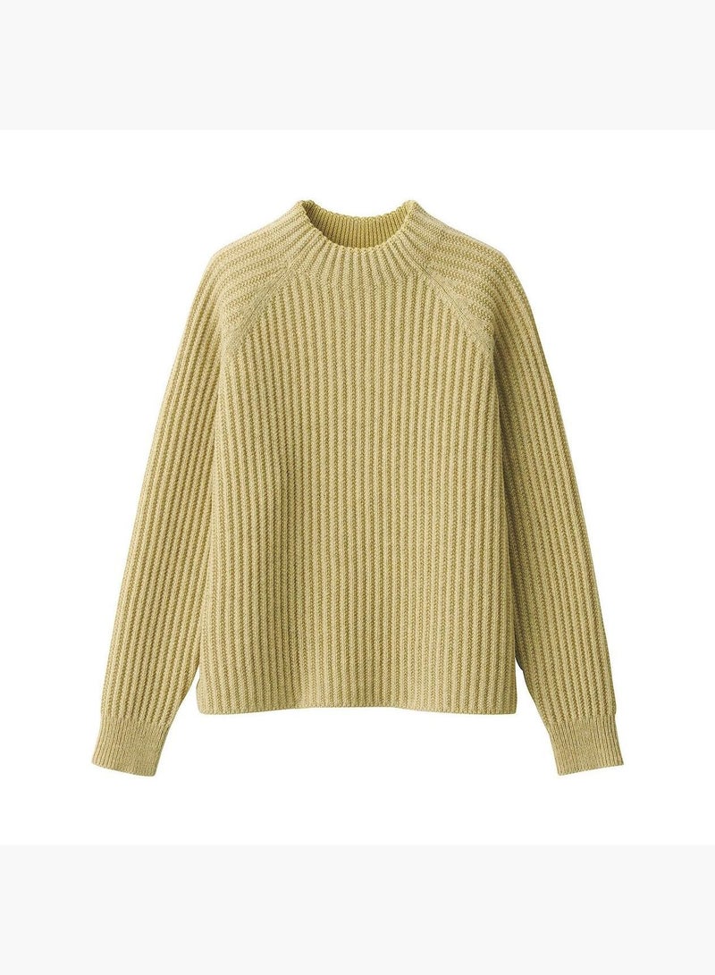 Highland Wool Mid-Gauge Mock Neck Sweater