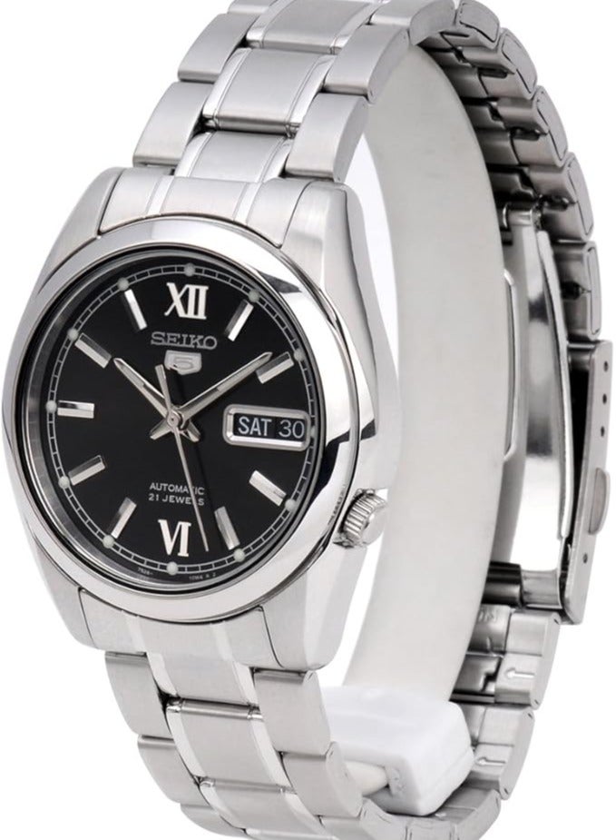 SEIKO Automatic Black Dial Men's Watch SNKL55K1, Black/Skeleton, Self Winding Automatic,Automatic Watch