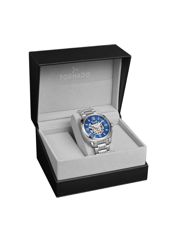 Tornado  Men's Automatic Blue Dial Watch - T7316-SBSNW