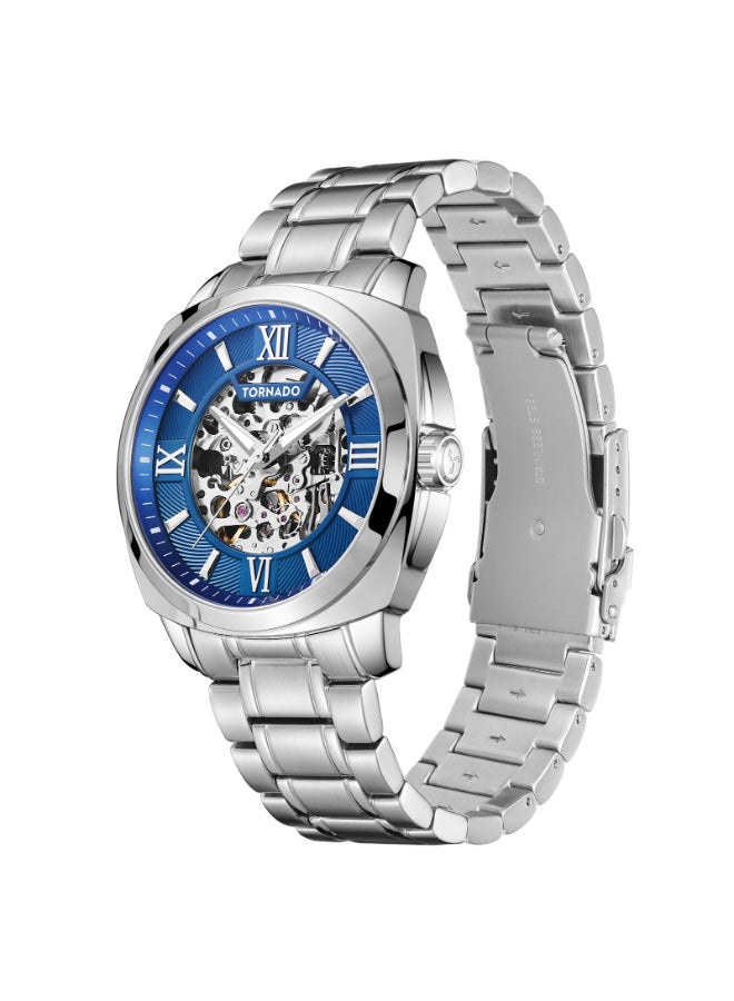 Tornado  Men's Automatic Blue Dial Watch - T7316-SBSNW