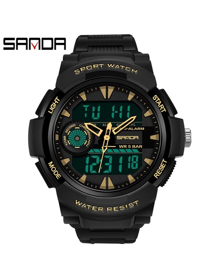 Men's Multifunctional Sports Waterproof Luminous Electronic Quartz Watch