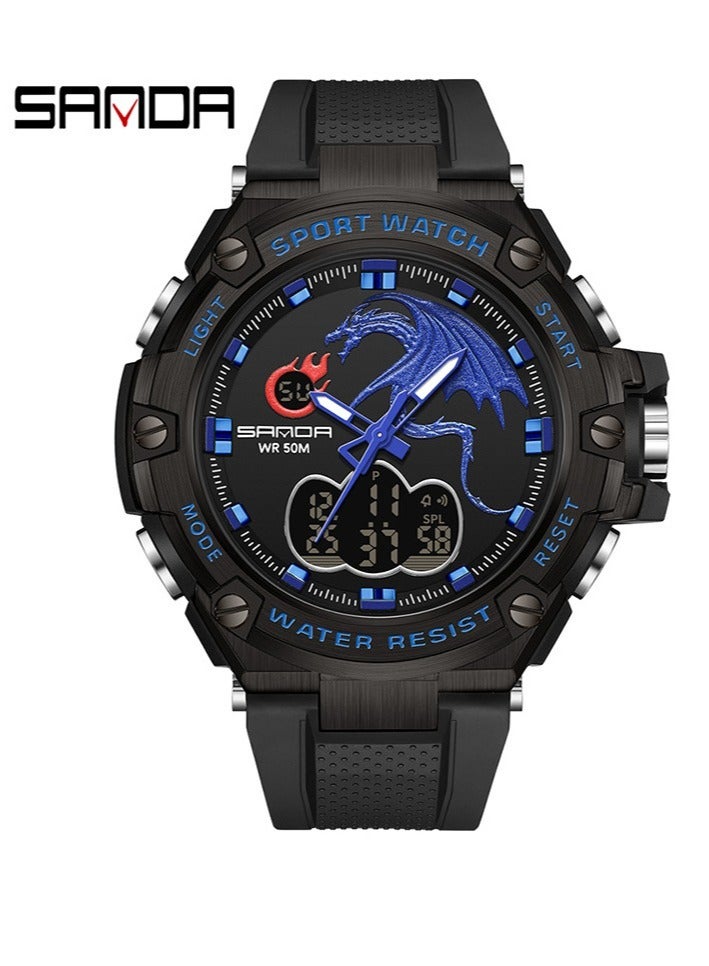 Men's Fashion Waterproof Electronic Quartz Watch