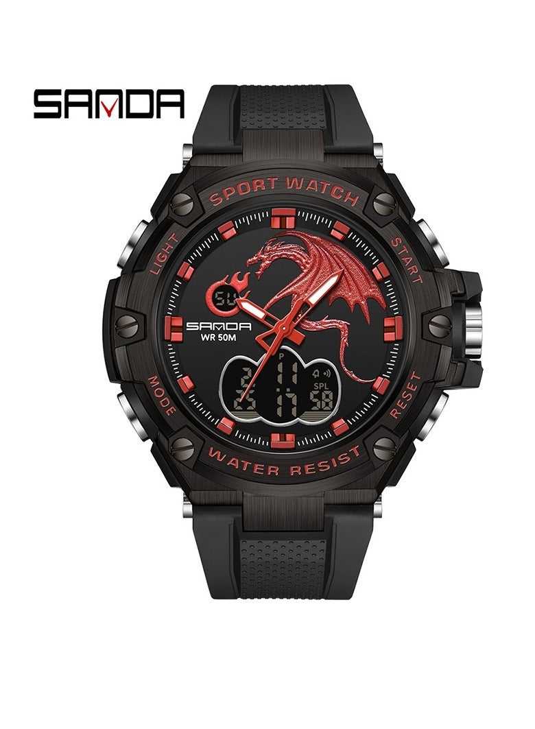 Men's Fashion Waterproof Electronic Quartz Watch