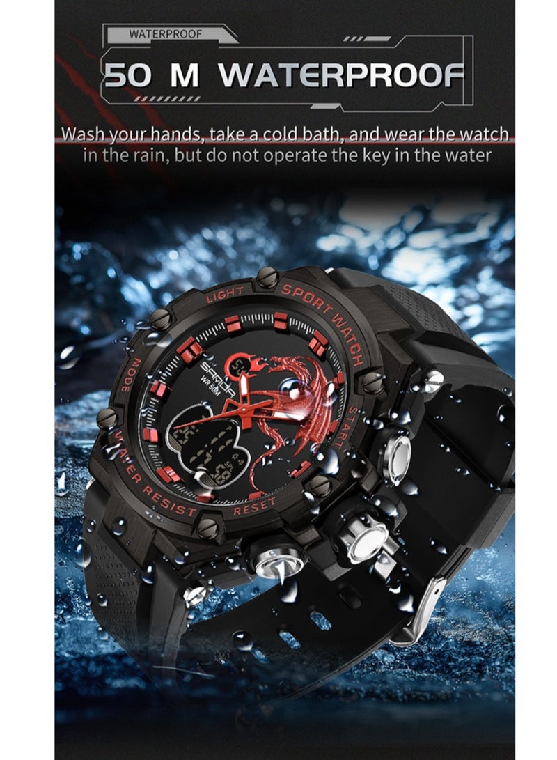 Men's Fashion Waterproof Electronic Quartz Watch