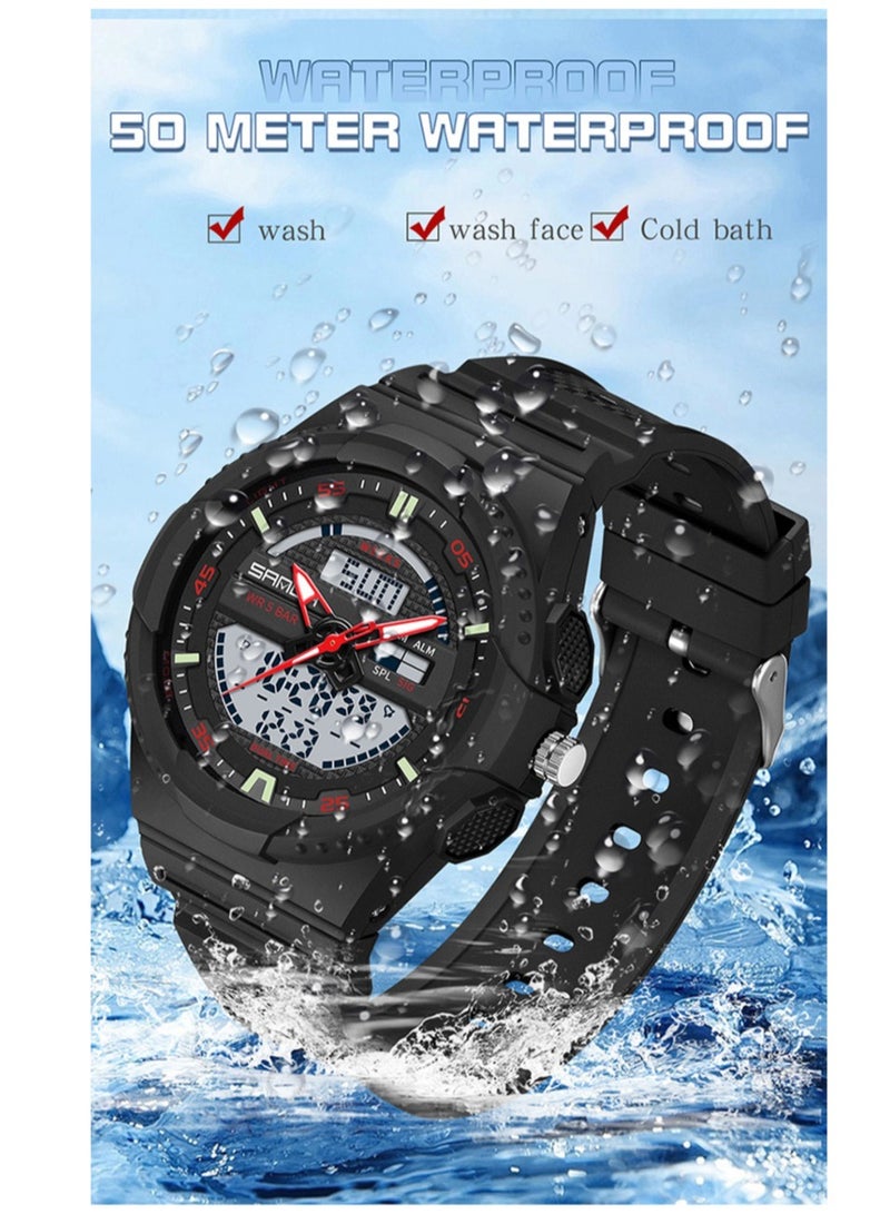 Teenage Male And Female Students Outdoor Sports Waterproof Luminous Electronic Quartz Watch