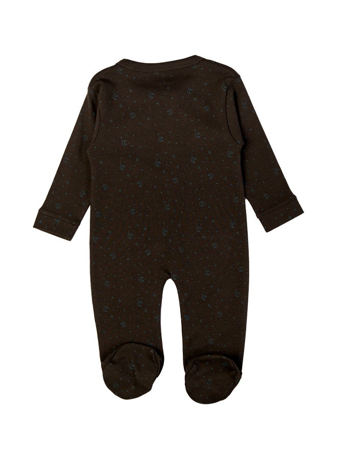 100% Cotton Printed Long Sleeves Jumpsuit/Romper/Sleepsuit For Babies