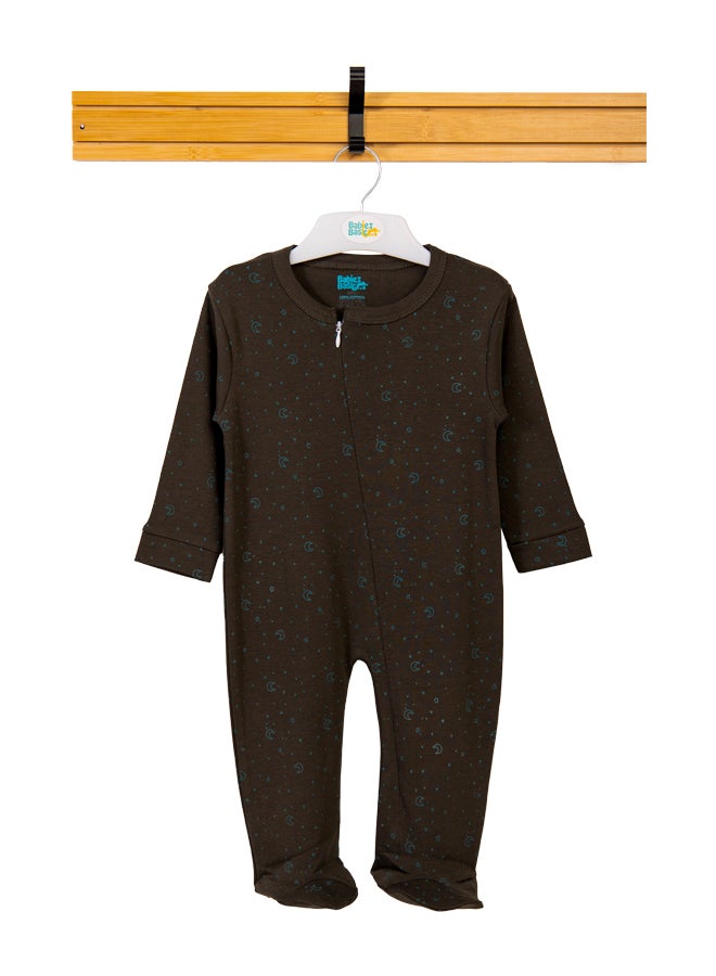 100% Cotton Printed Long Sleeves Jumpsuit/Romper/Sleepsuit For Babies