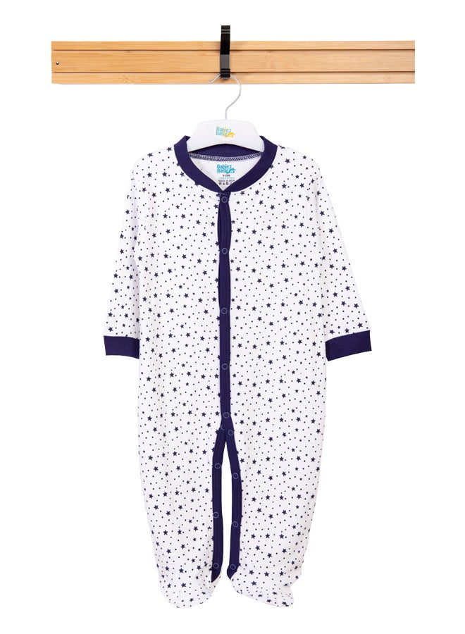 100% Cotton Printed Long Sleeves Jumpsuit/Romper/Sleepsuit For Babies