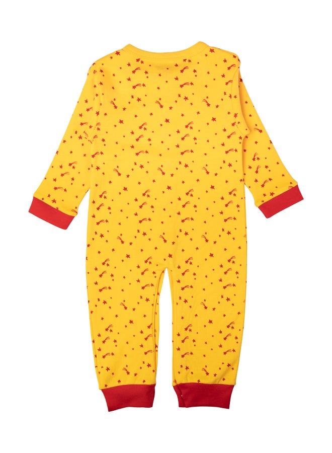 100% Cotton Printed Long Sleeves Jumpsuit/Romper/Sleepsuit For Babies