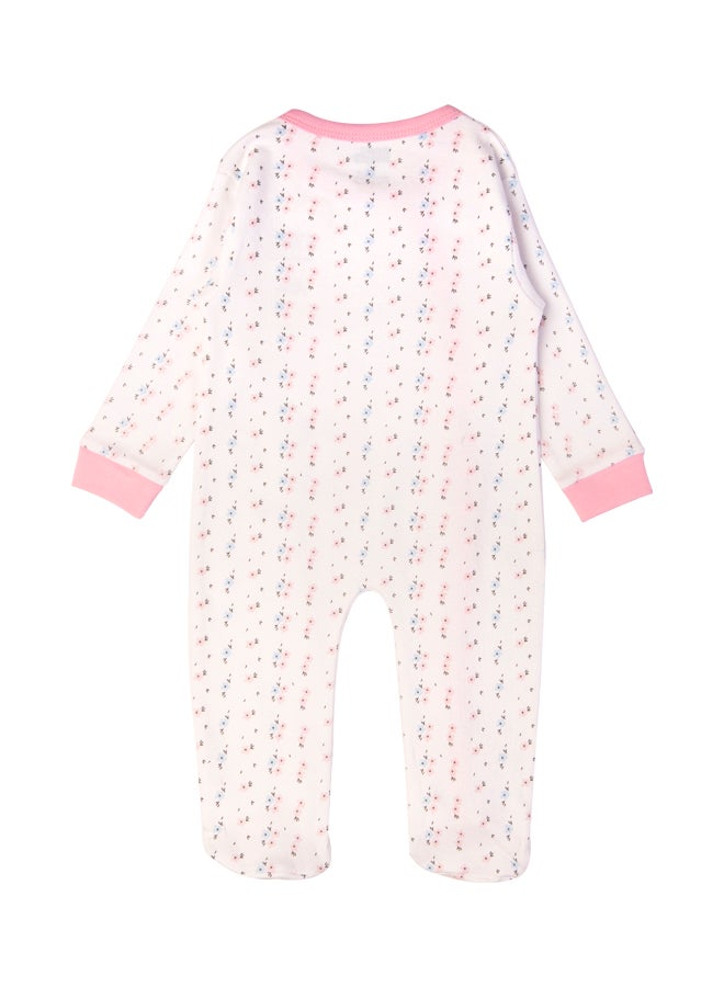 100% Cotton Printed Long Sleeves Jumpsuit/Romper/Sleepsuit For Babies