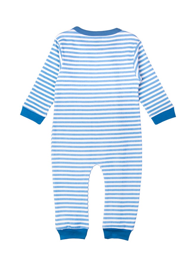 100% Cotton Printed Long Sleeves Jumpsuit/Romper/Sleepsuit For Babies