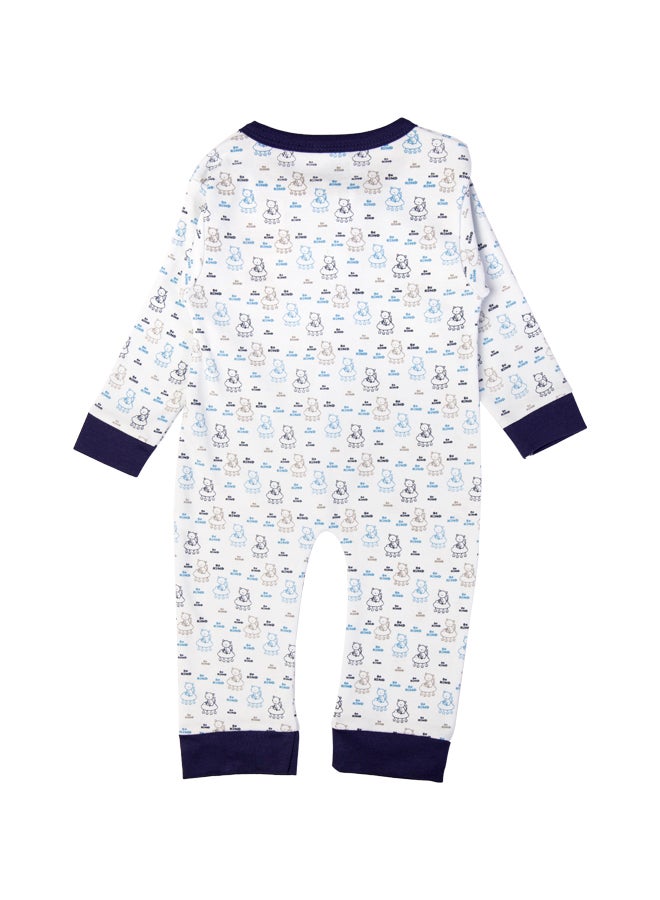 100% Cotton Printed Long Sleeves Jumpsuit/Romper/Sleepsuit For Babies