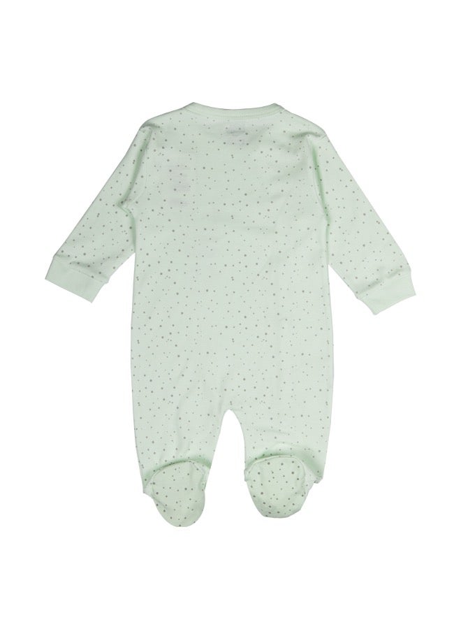 100% Cotton Printed Long Sleeves Jumpsuit/Romper/Sleepsuit With Feet Covering For Babies