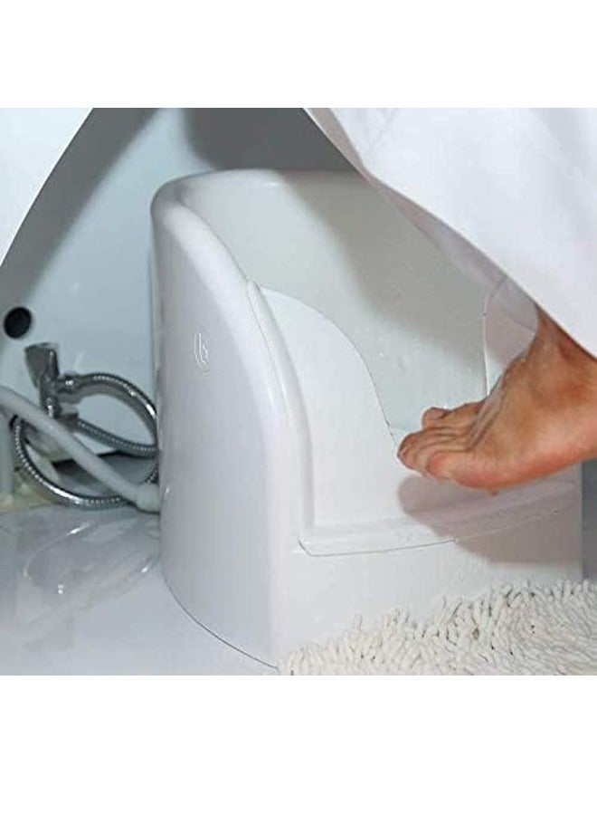 Relax Smart Foot Wash Basin for Comfort Ablution, White