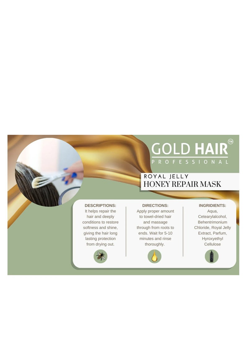 Gold Hair Professional Premium Honey Repair Hair Mask 800ml