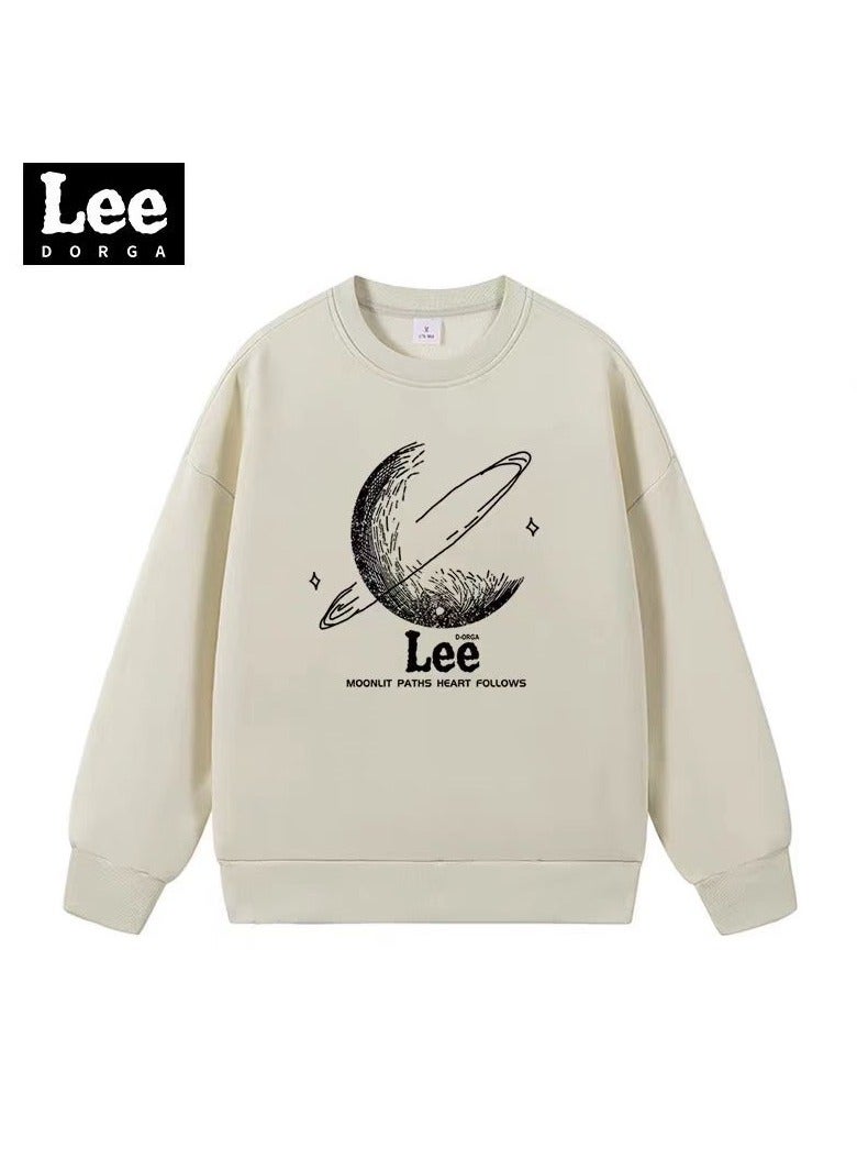 Lee Brand Hoodie Loose Casual Round Neck Long Sleeved Hoodie