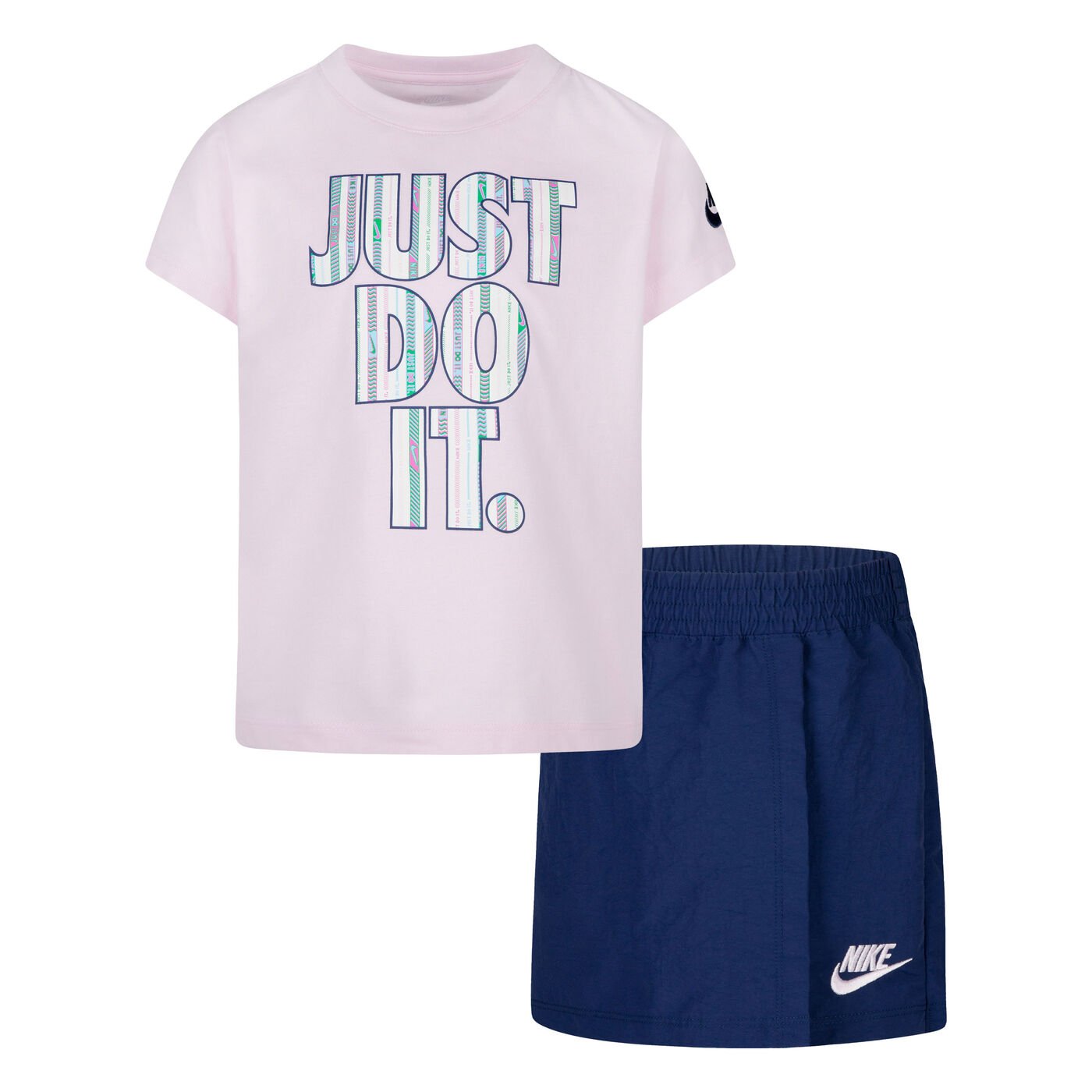 Kids' Happy Camper T-Shirt And Skort Set