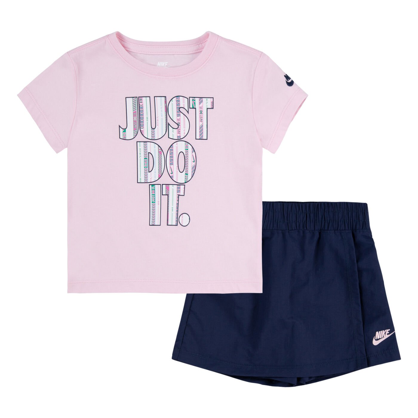 Kids' Happy Camper T-Shirt And Skort Set