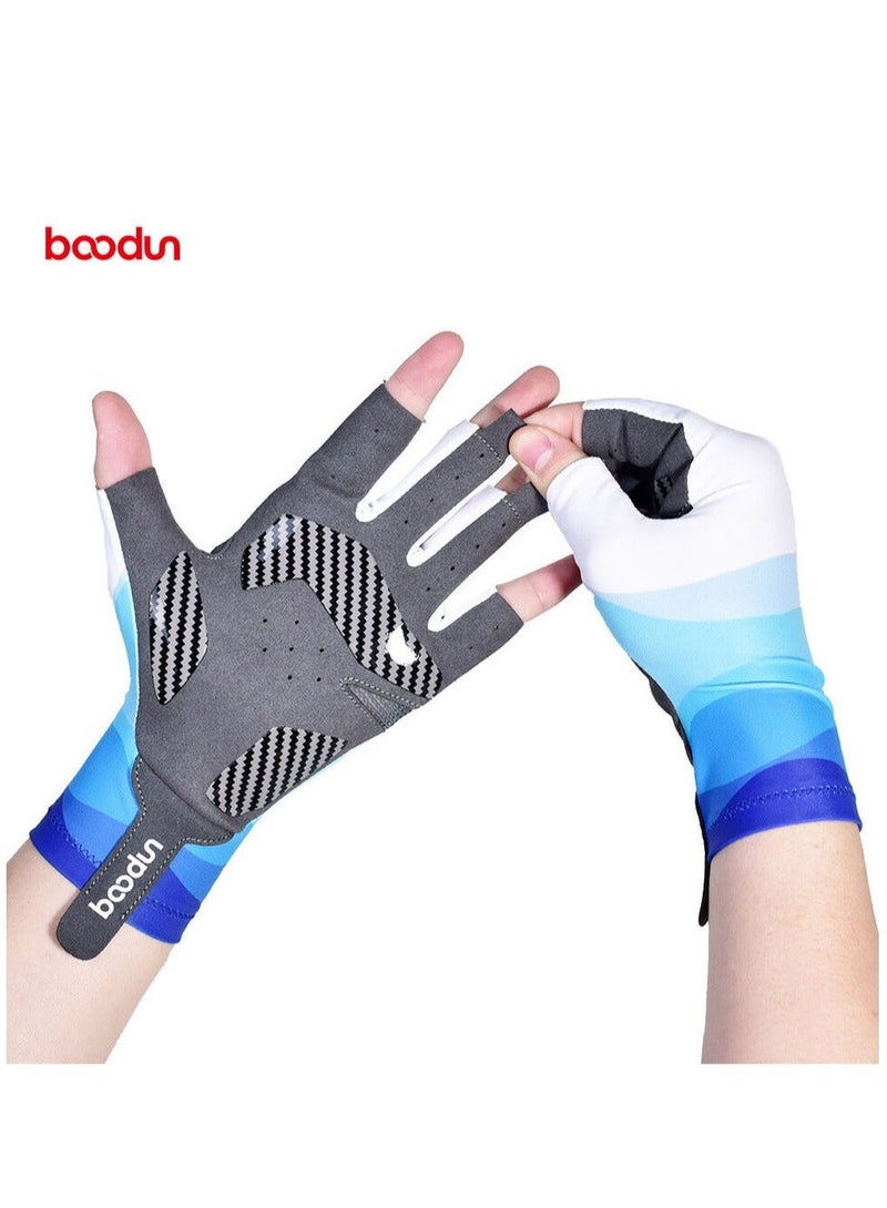 Outdoor Fishing Half Short Finger Breathable Anti Slip Gloves