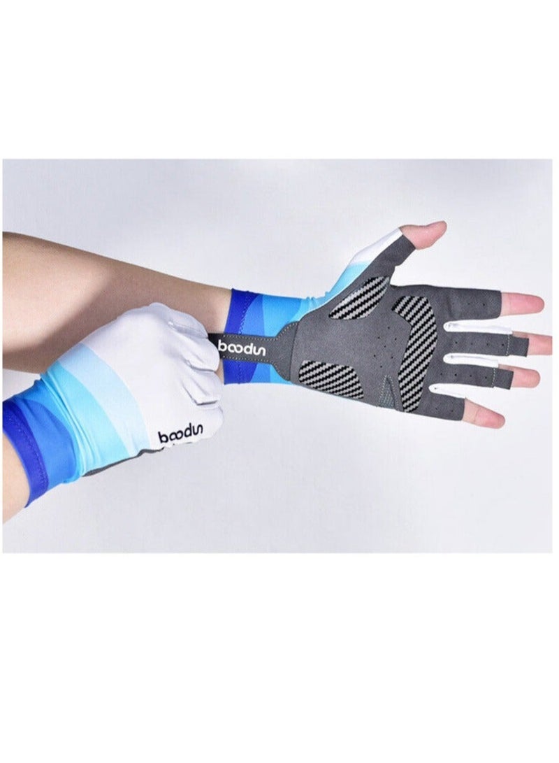 Outdoor Fishing Half Short Finger Breathable Anti Slip Gloves