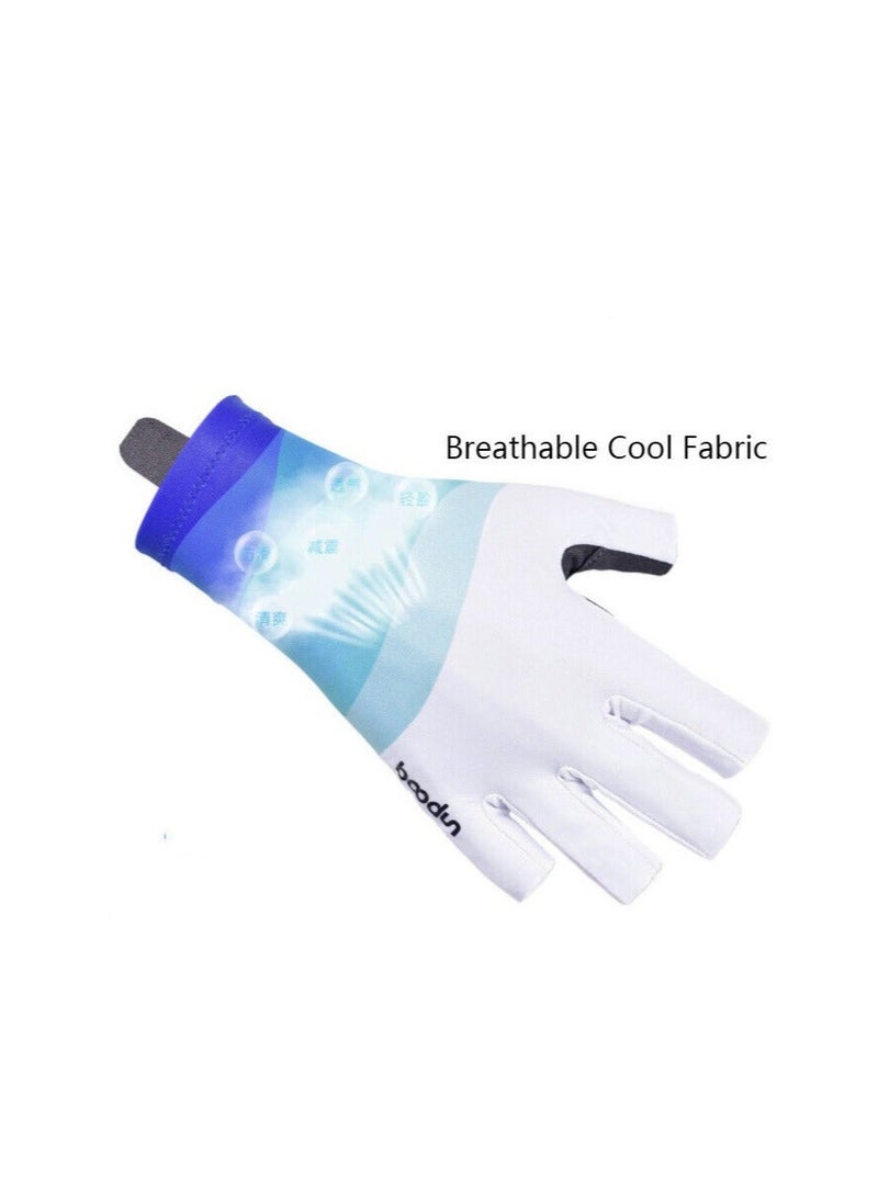 Outdoor Fishing Half Short Finger Breathable Anti Slip Gloves