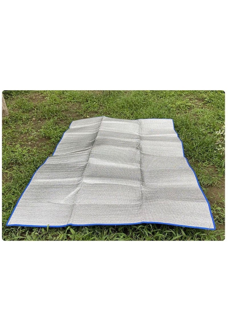 1 Green Sleeping Pad with 1 Moisture-Proof Mat