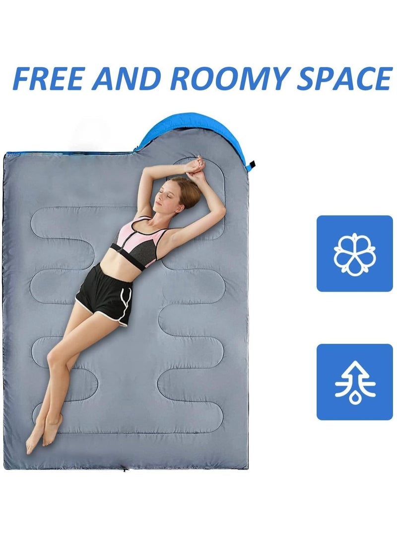 1 Blue Sleeping Pad and 1 Moisture-Proof Mat