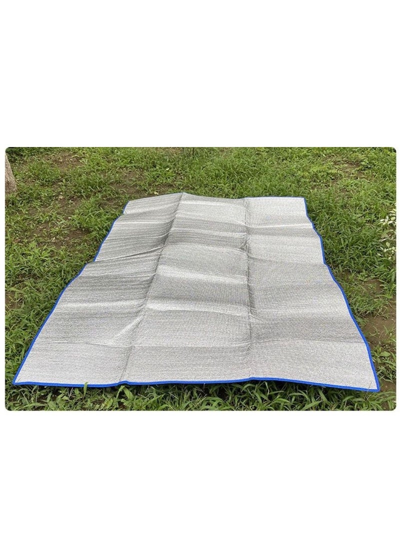 1 Blue Sleeping Pad and 1 Moisture-Proof Mat