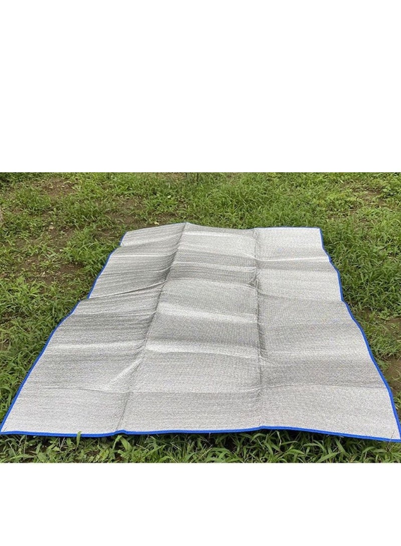 1 Gray Sleeping Pad with 1 Moisture-Proof Mat